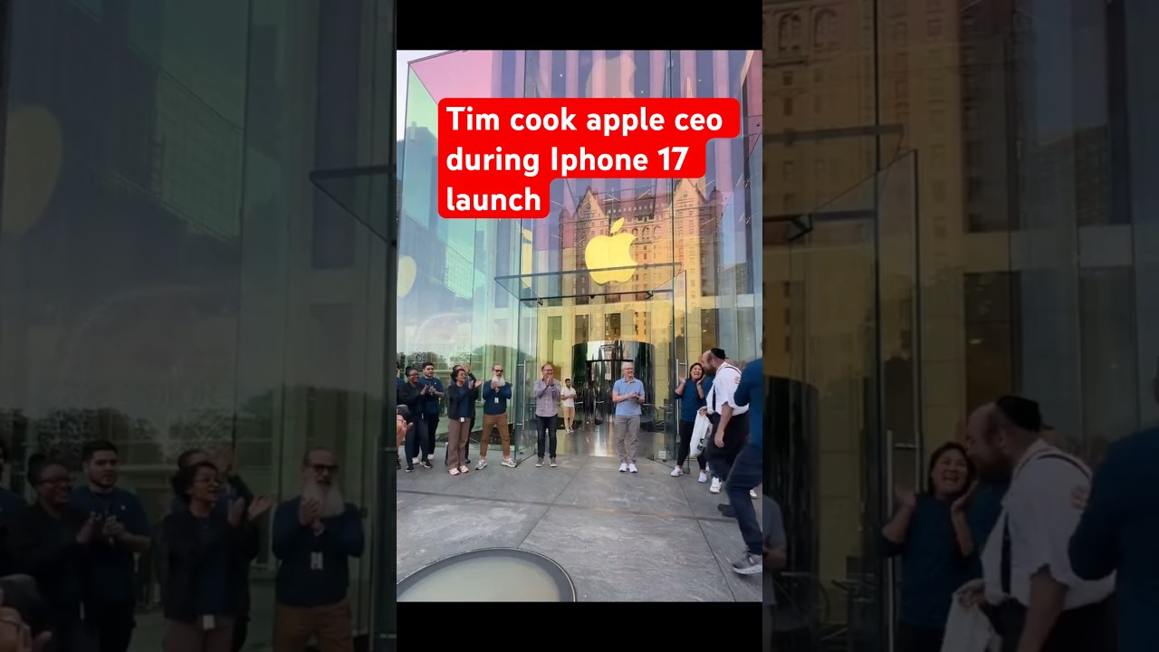 Tim cook Apple Ceo during iphone 17 launch 2025 #apple #tech #ytshorts #tech #ios #machine #new #yt