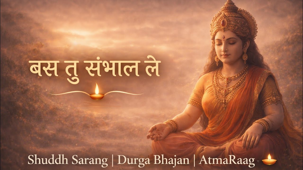 🌺 Bas Tu Sambhaal Le | Shuddh Sarang | 🪔 Durga Bhajan | AtmaRaag ✨