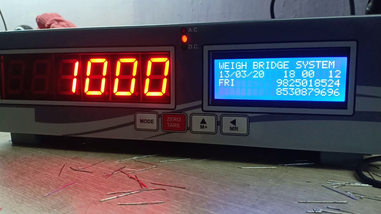 Weigh bridge it system
