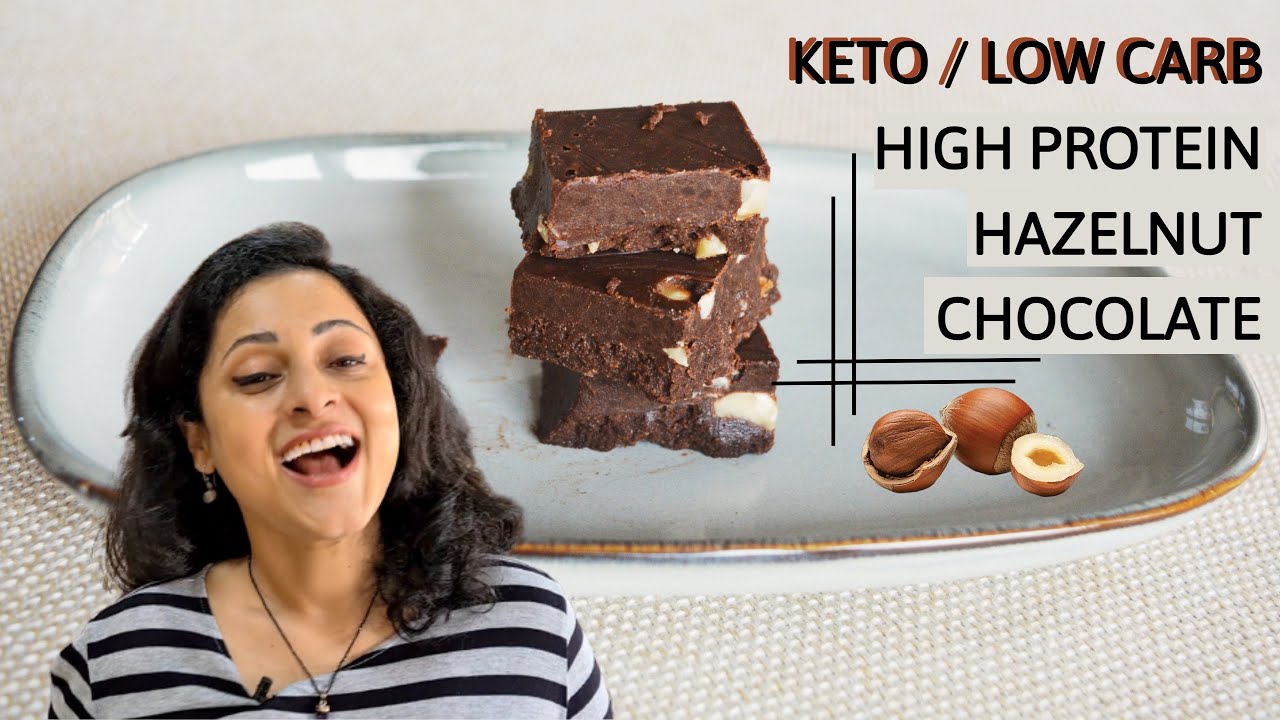 Keto High Protein Hazelnut Chocolate | Healthy Low Carb Chocolate | Chocolate Hazelnut Keto Recipe