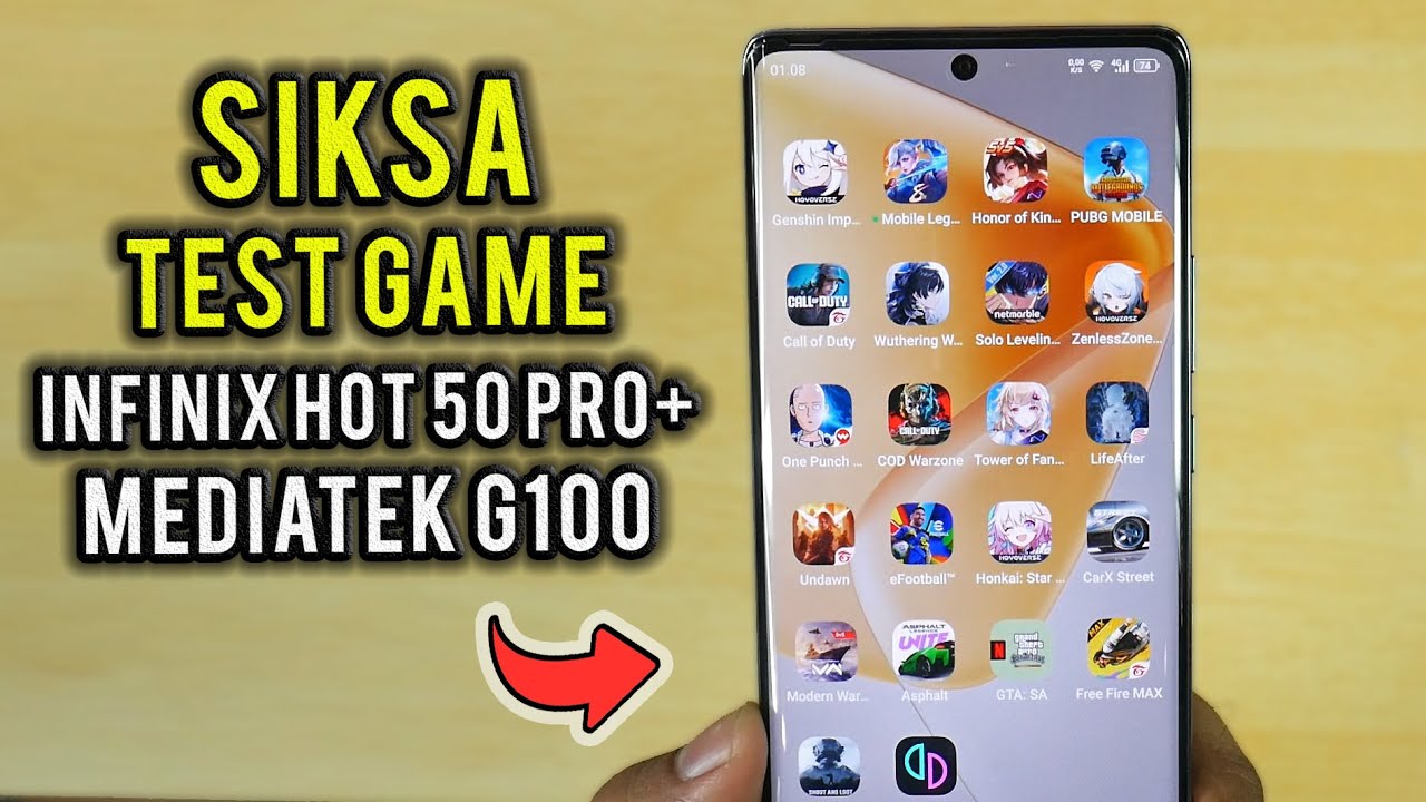 Full Test Game Infinix Hot 50 Pro Plus Siksa Gaming Mediatek Helio G100