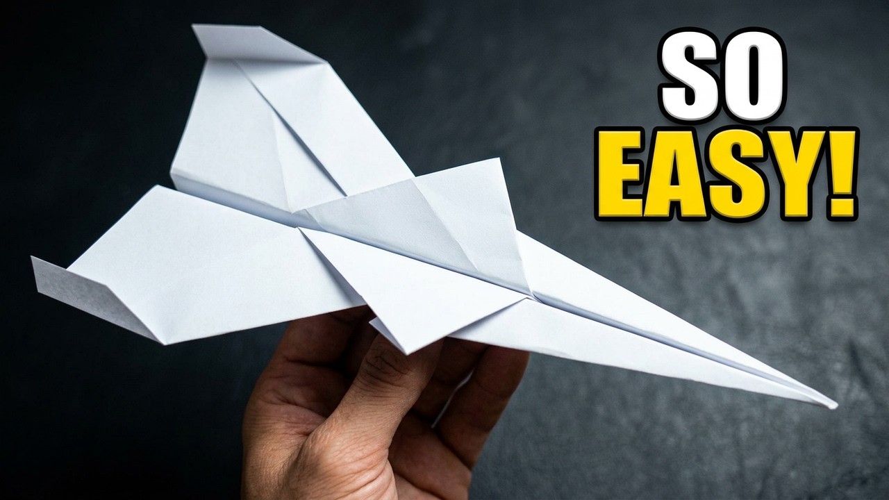 Paper Airplane Tutorial | Simple Folds that Actually Fly