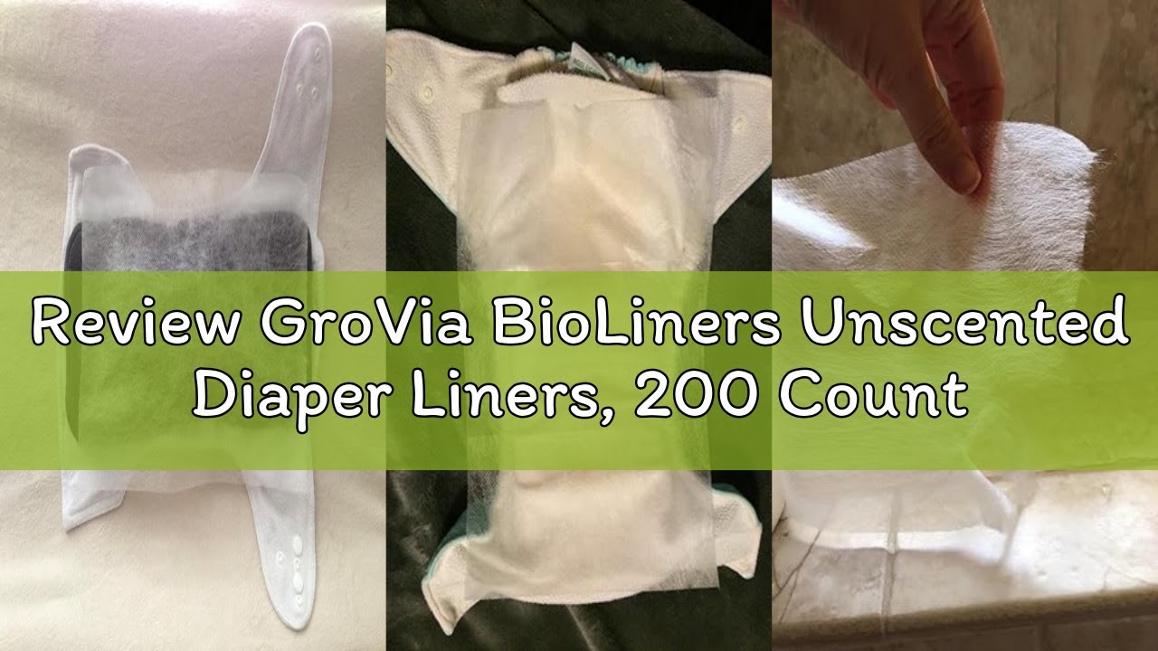 Review GroVia BioLiners Unscented Diaper Liners, 200 Count