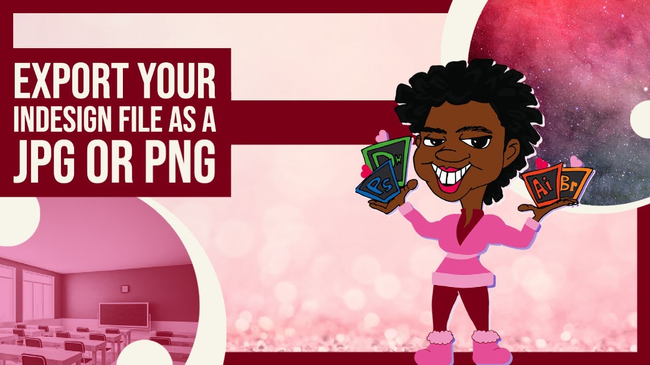Export your InDesign file as a jpg or png
