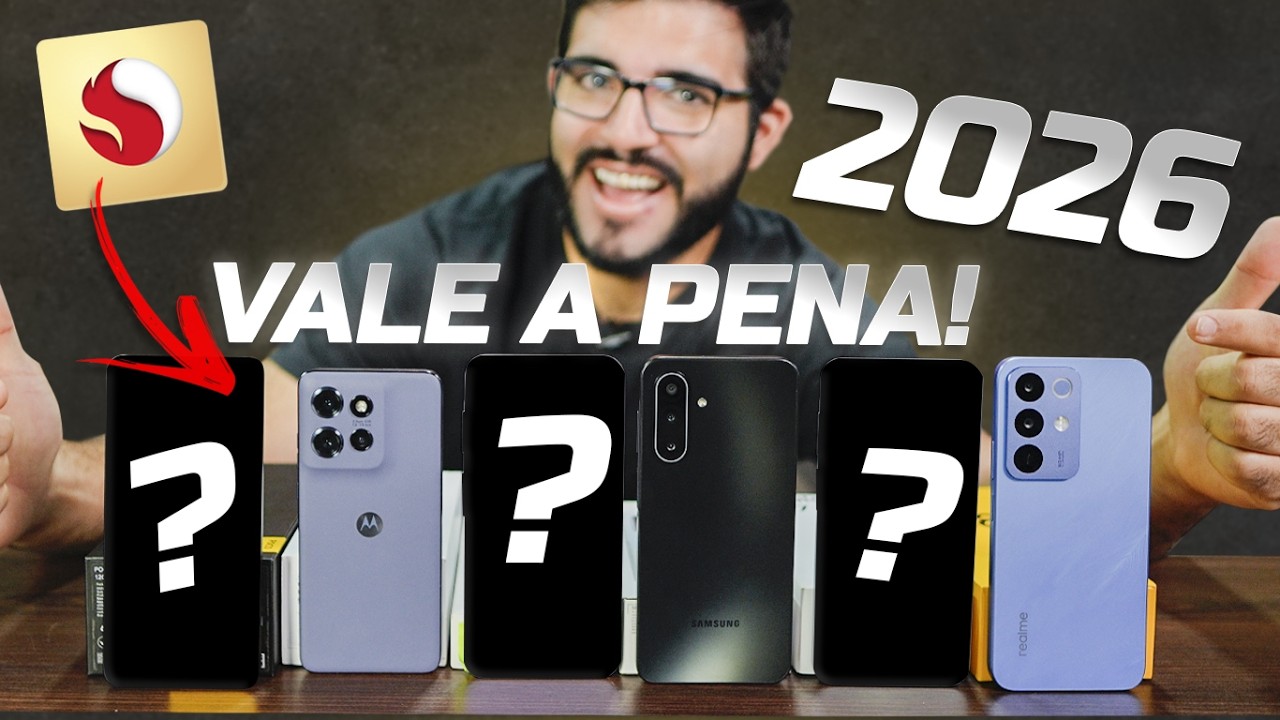 5 Celulares que CUSTAM POUCO e OFERECEM MUITO! (100% sincero)