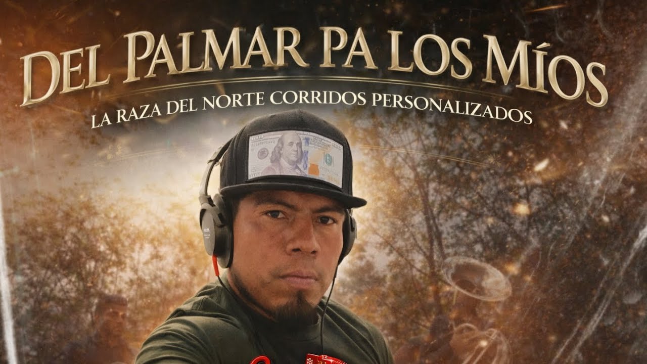 DEL PALMAR PA LOS MÍOS - LA RAZA DEL NORTE (video lyrics) #corridospersonalizados 