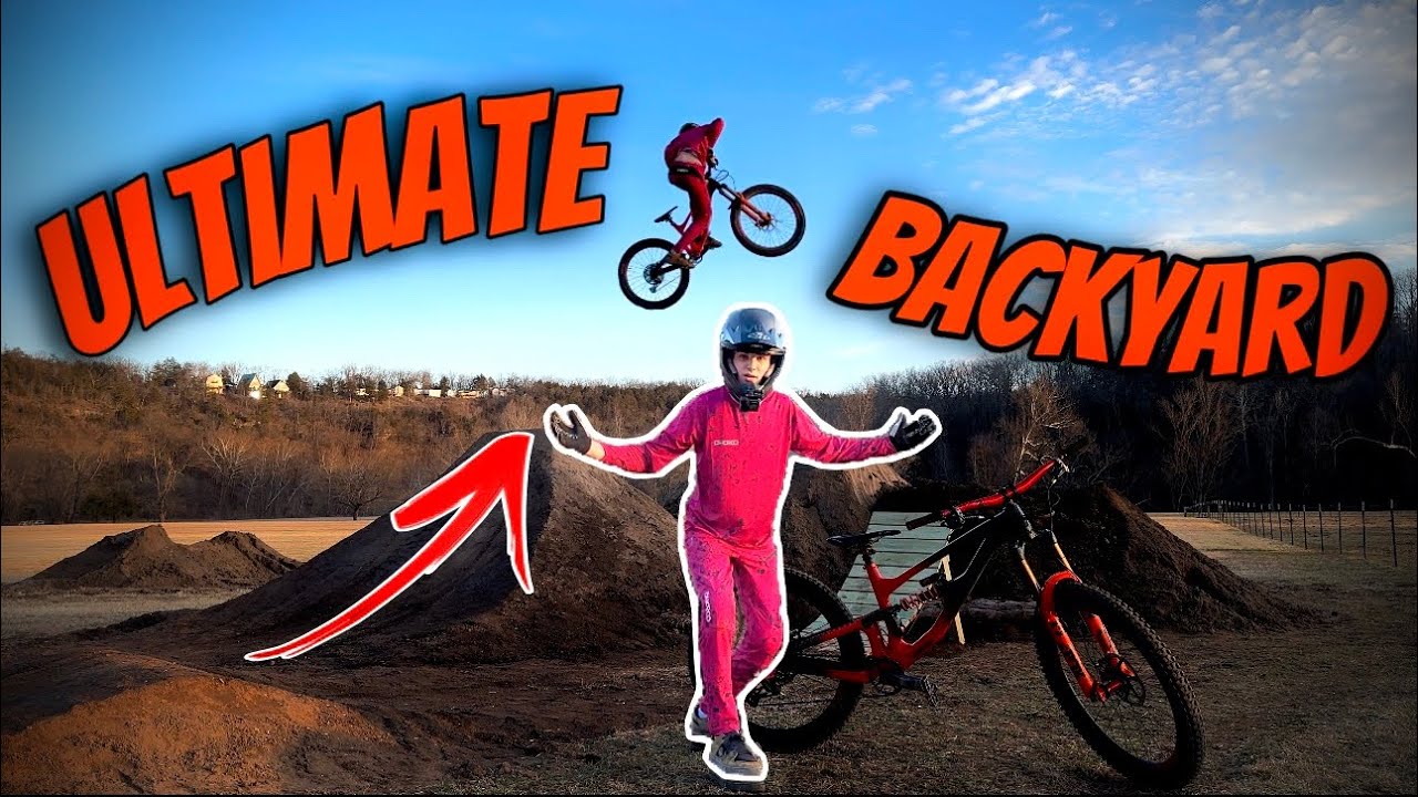 Building dirt jumps in my friends backyard!