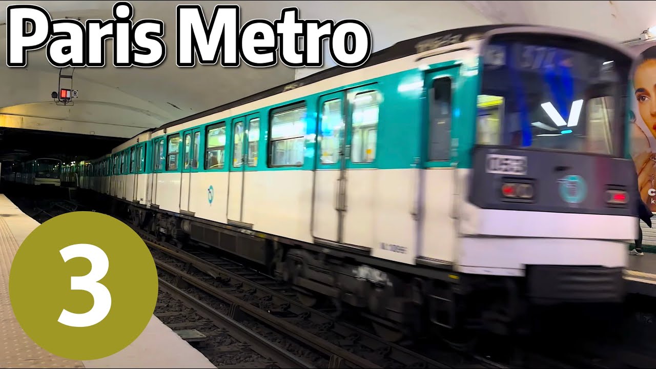 ⁴ᴷ⁶⁰ Exploring Paris Metro Line 3
