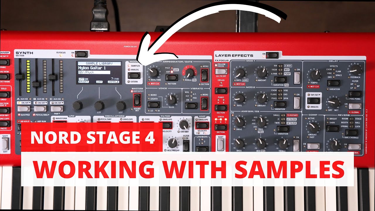 Nord Stage 4 - Using SAMPLES Mode in the Synth Section