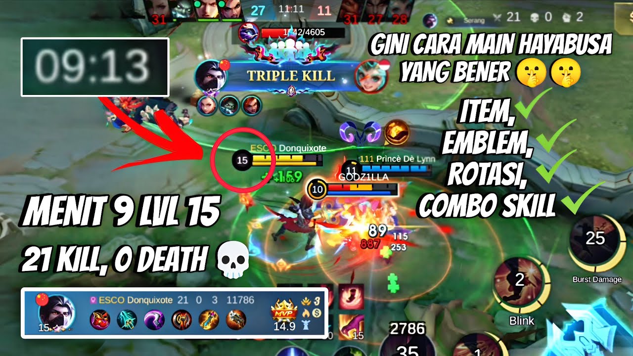 TUTORIAL HAYABUSA TERBARU FAST FARMING - MOBILE LEGENDS