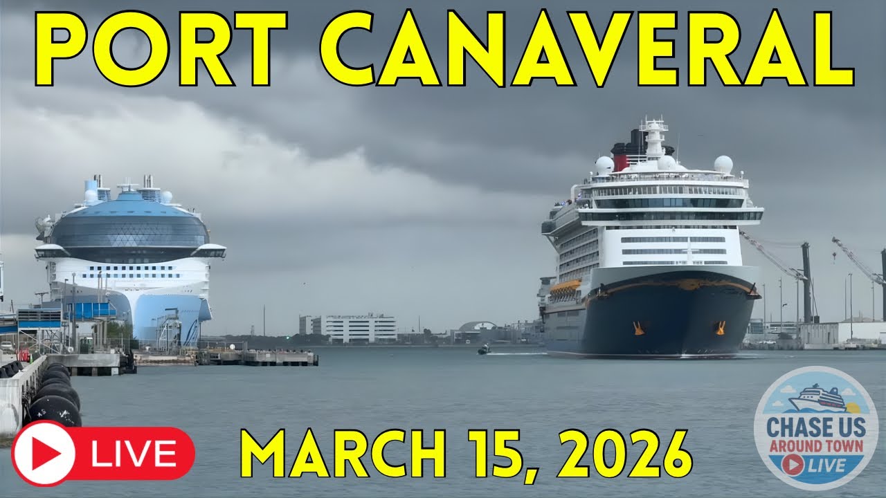 🔴 LIVE: Watching the Cruise Ships Leaving Port Canaveral LIVE! (March 15, 2026)