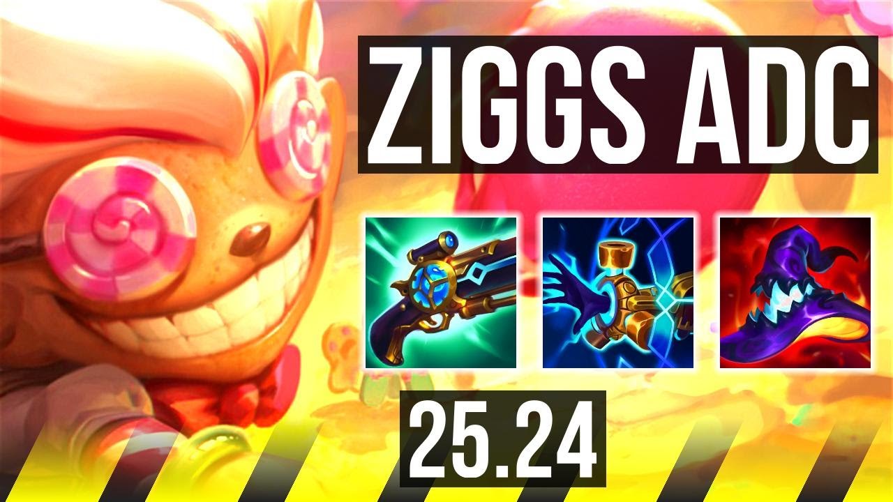 ZIGGS & Pyke vs DRAVEN & Nidalee (ADC) | KR Grandmaster | 25.24