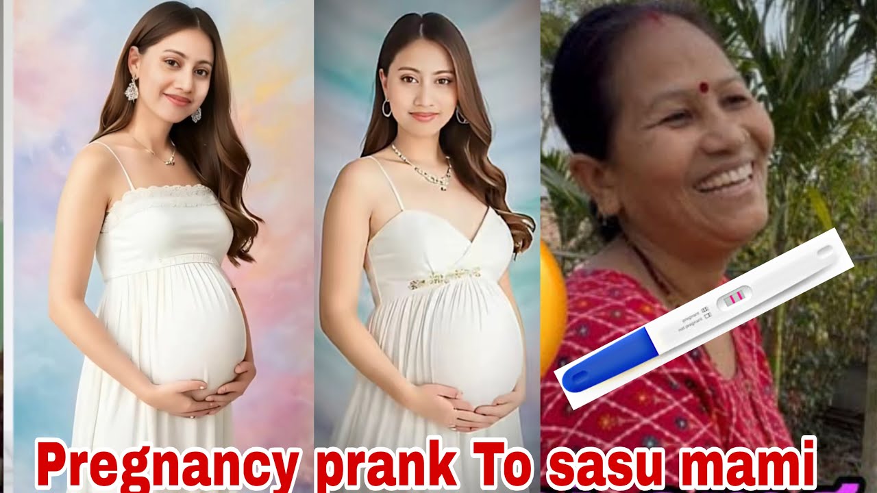 Pregnancy prank to my Sasu mami || she her Reaction full day ||