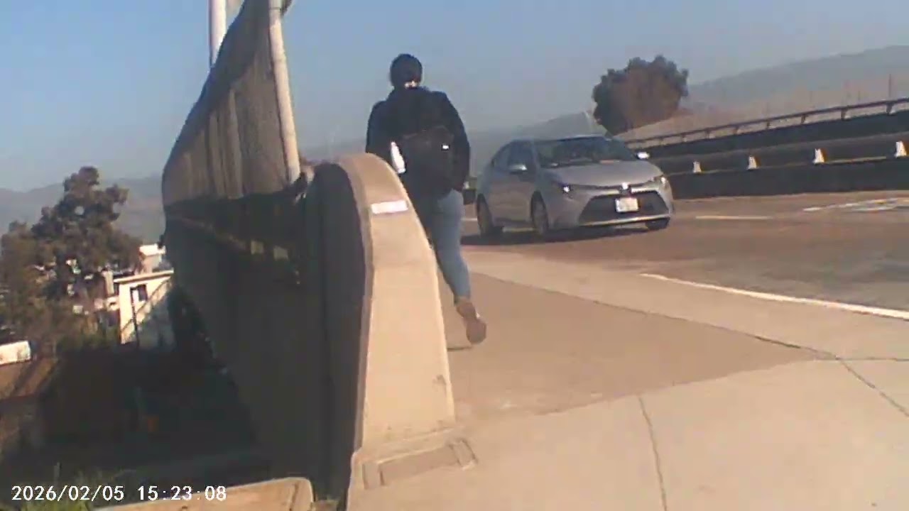 Weekend sun and cold weather in California, USA