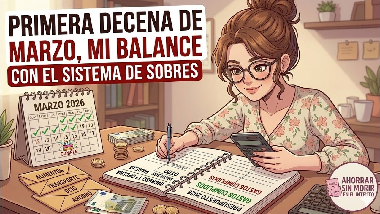 🌸 BALANCE 1ª DECENA MARZO: ¿Cómo vamos con los sobres? 🌸 Sistema de Sobres 