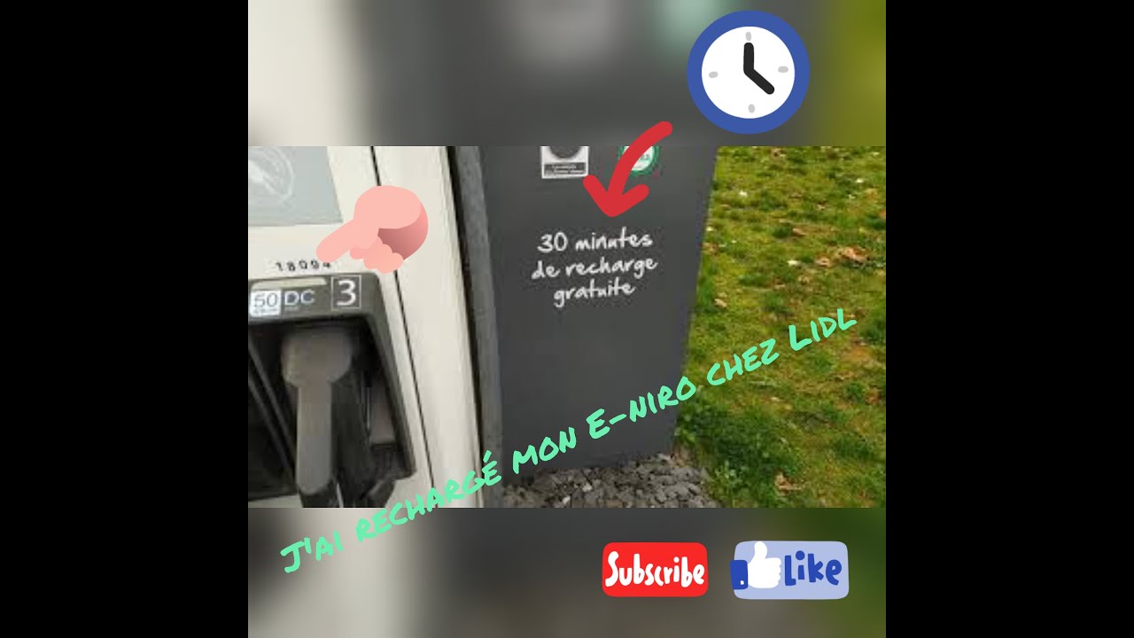 J'ai rechargé mon E-niro chez Lidl.