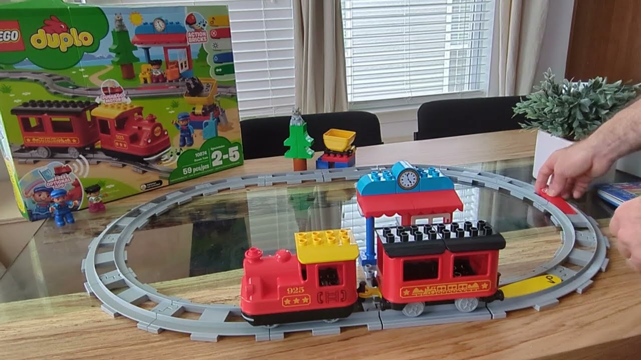 LEGO DUPLO 10874 Steam Train Unboxing, Build, & ASMR Experience