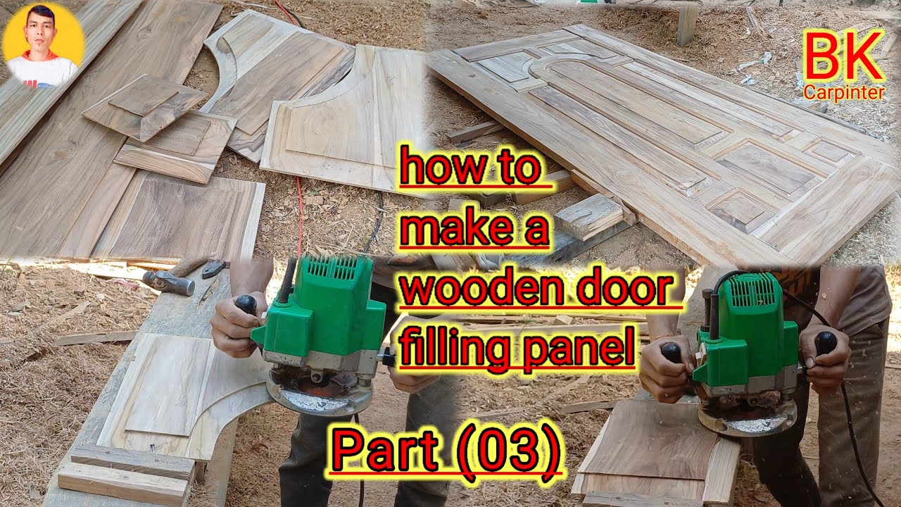 How to make door filling panel by using router machine || wooden door dila Kaise banaen #router