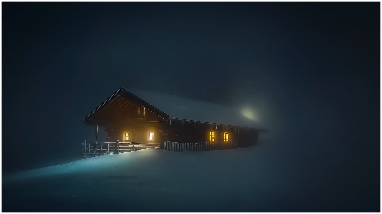 Howling Winter Storm Blasts & Whistling Wind Gale Storm┇Icy Snow Squall Sounds & Loud Wind Ambience
