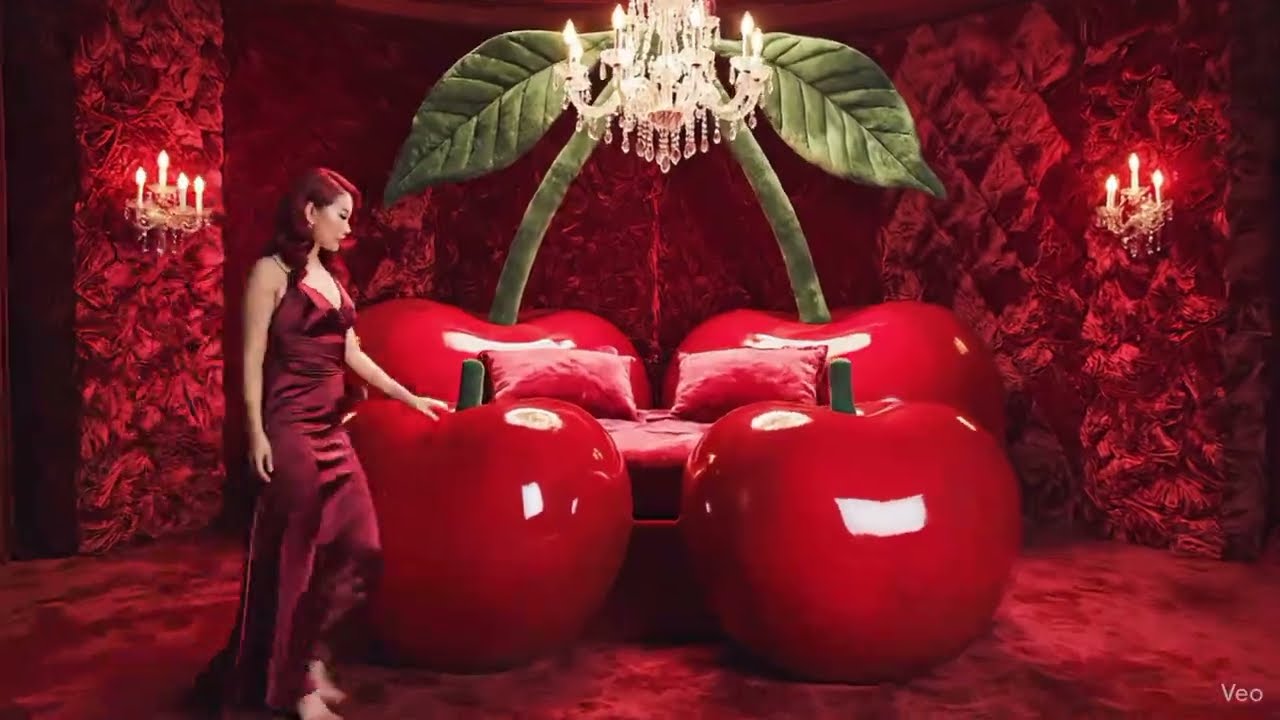 Ultra Realistic ASMR &mdash; A Girl Gently Lies on the Fruit Sofa | Relaxing Visual Art