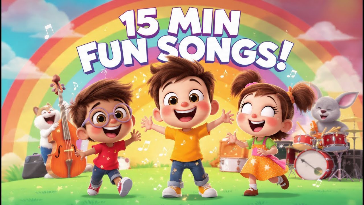 15 Minutes of Fun Songs for Playtime 🎉 | Happy Kids Music & Play Songs for childs