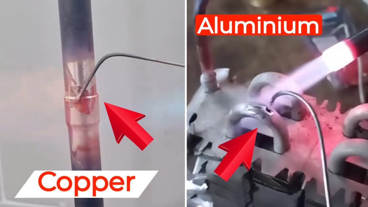 Aluminium & Copper Pipe Brazing Easy Way
