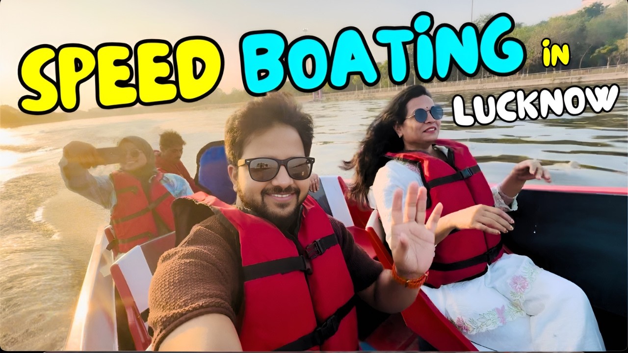 Lucknow में पहली बार Jet Ski Ride 🚤 | Lucknow Water Sports | River Wings Cafe | Laxman Park Lucknow