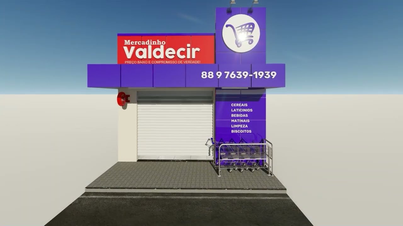 MERCADINHO PEQUENO ORGANIZADO || PROJETO MODERNO E BARATO !