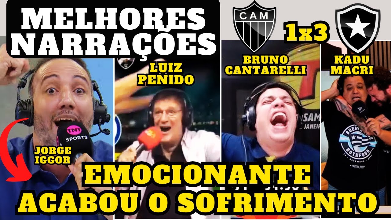 NARRAÇÕES EMOCIONANTES DO TÍTULO -  ATLÉTICO-MG 1 - 3 BOTAFOGO - FINAL LIBERTADORES 2024