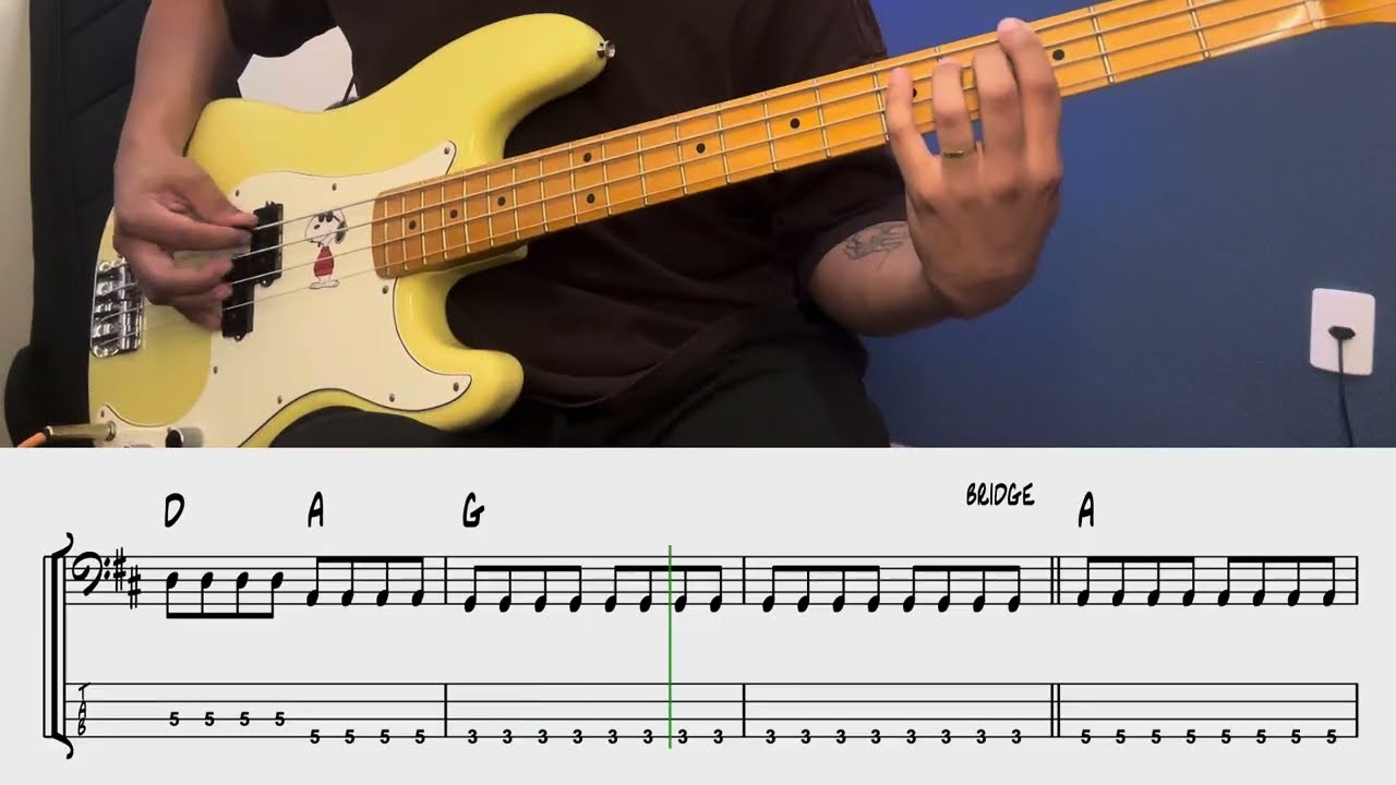 End of Beginning - DJO (BASS TRANSCRIPTION - PDF + BACKING TRACK IN DESCRIPTION)
