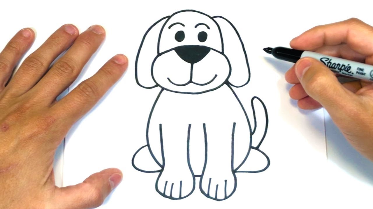 C&oacute;mo dibujar un Perro Paso a Paso | Dibujos de animales