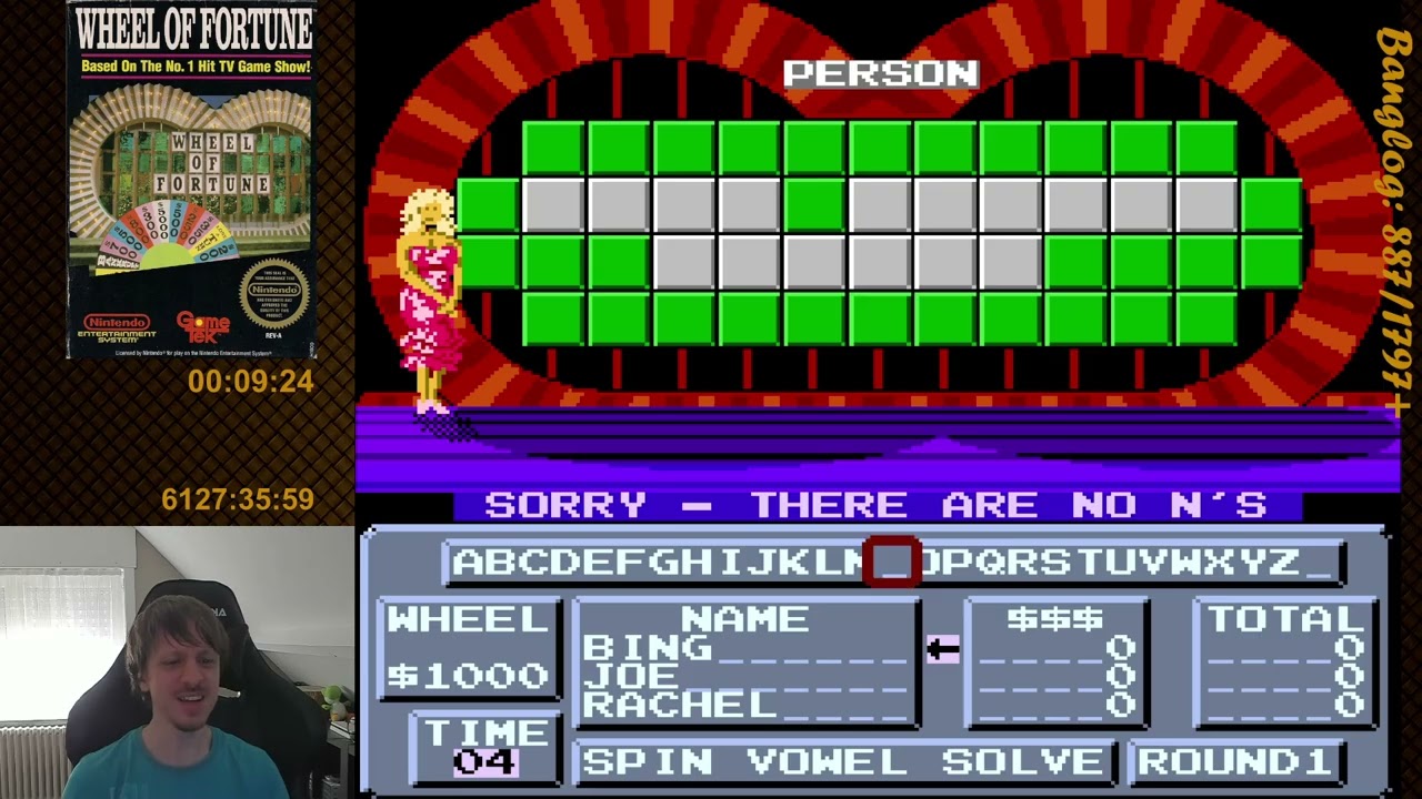 Wheel of Fortune (NES) - Full Playthrough