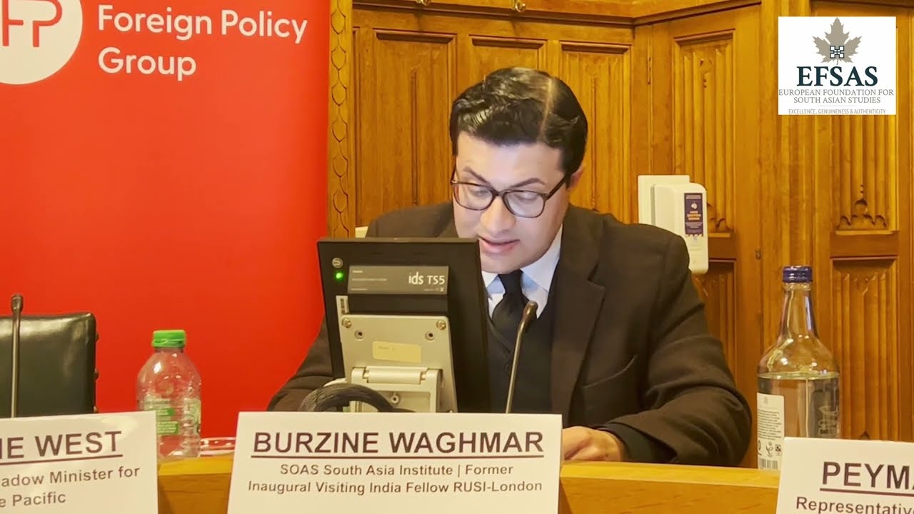 EFSAS Conference in House of Commons | Lecture by Burzine Waghmar (SOAS)