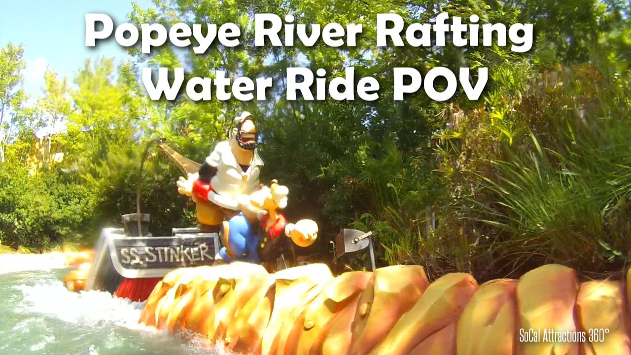 [HD] Popeye Water Ride - Popeye and Bluto's Bilge-Rat Barges - Islands of Adventure