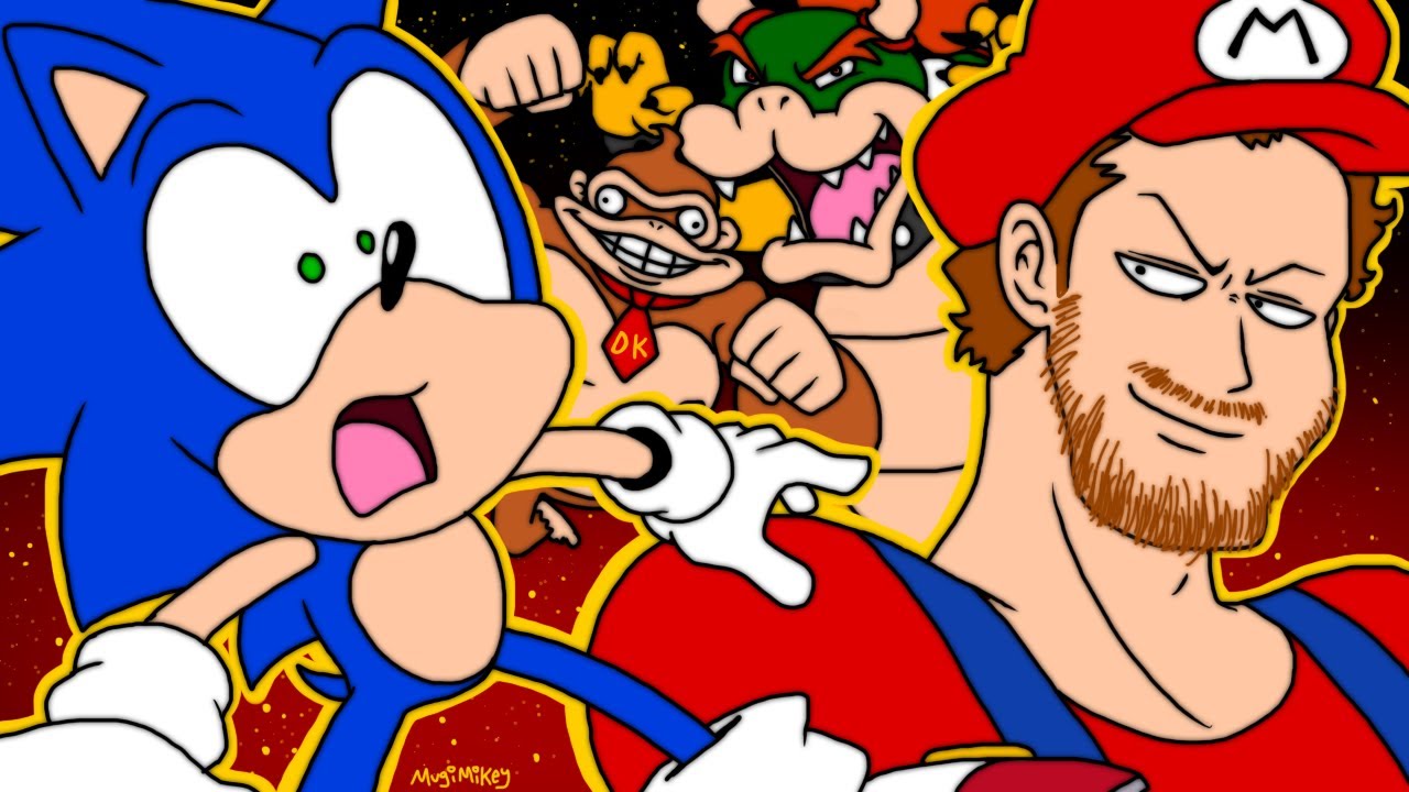 Sonic Meets Chris Pratt & the Mario Movie Cast