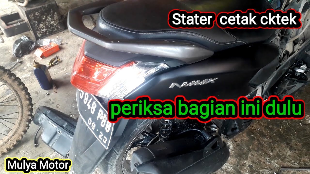 NMAX tidak mau di stater cuma bunyi cetak cetek.