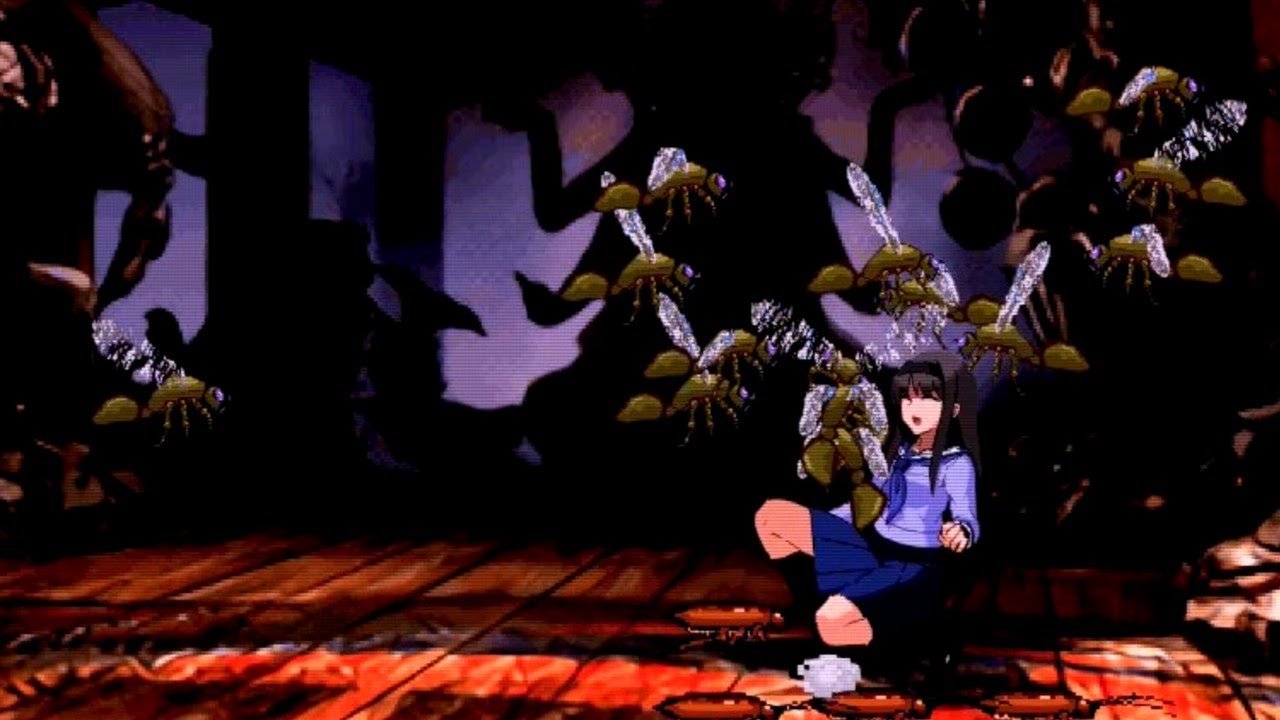 【Mugen】可憐なJKが、人喰い虫の巣に侵入した結果…　A cute high school girl invades a nest of man-eating insects..　【ryona】