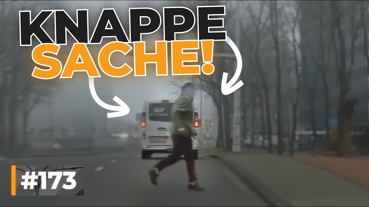 Auffahrunfall, Waghalsige Standstreifenfahrer und Lebensmüde Fußgänger | #GERMAN #DASHCAM | #173
