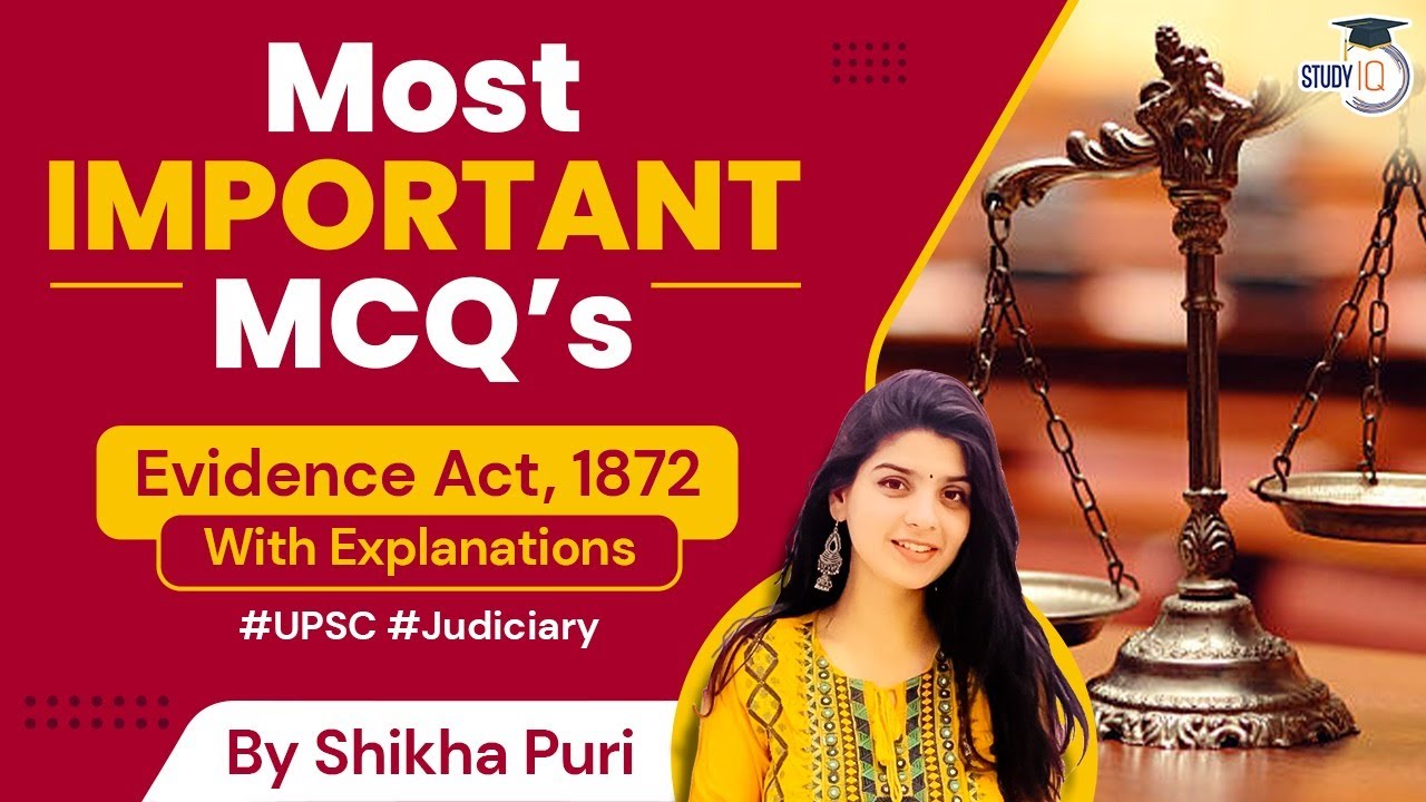 Most Important MCQ’s of Evidence Act, 1872 | Judiciary