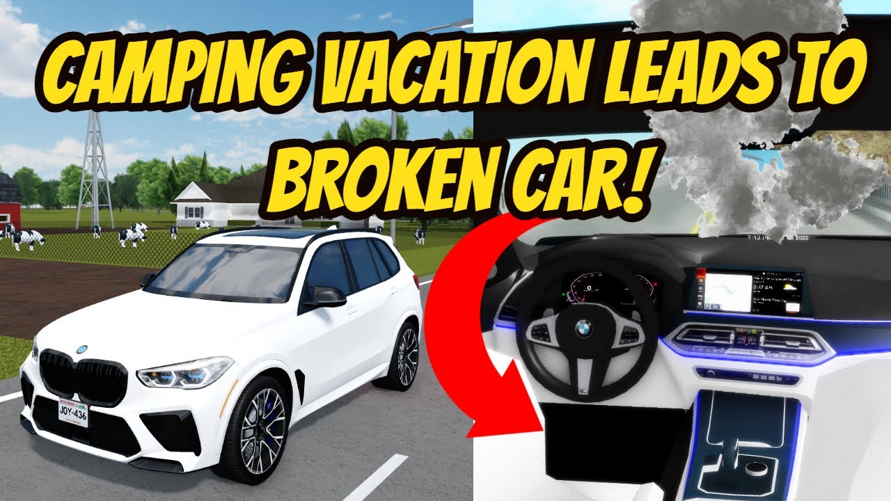 Гринвилл, Висконсин Roblox l Vacation Road Trip Ролевая игра BROKEN CAR