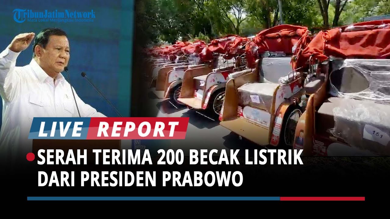 BREAKING NEWS: Ratusan Penarik Becak di Bondowoso Terima Becak Listrik: Total Rp4,4 Miliar