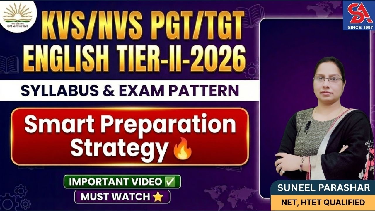 KVS/NVS TGT/PGT ENGLISH TIER-II-2026 I SYLLABUS & EXAM PATTERN I SMART PREPARATION STRATEGY