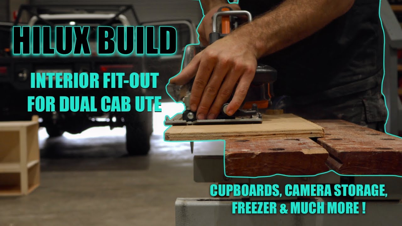 HILUX BUILD [ Rear Seat Delete Interior Fit-out, Cupboards, Freezer & Much More ]