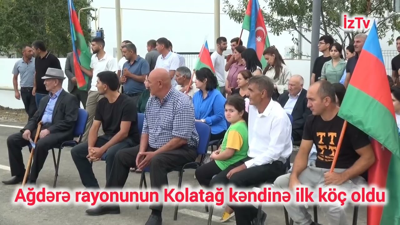 Ağdərə rayonunun Kolatağ kəndinə ilk köç oldu 