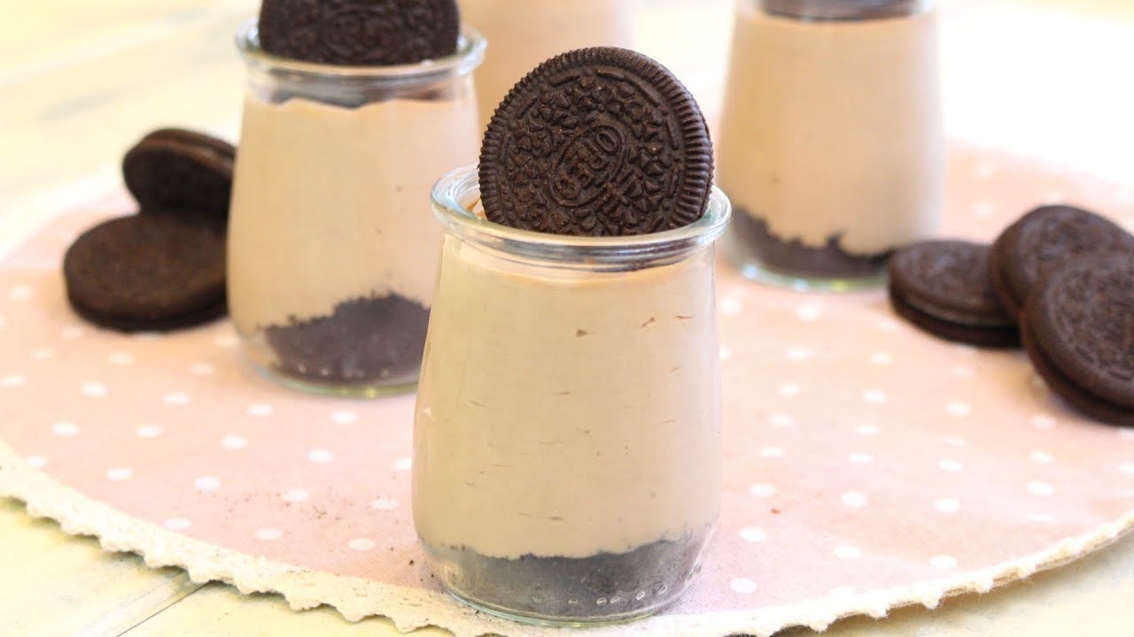 Vasitos de OREO y crema de NUTELLA con Mambo