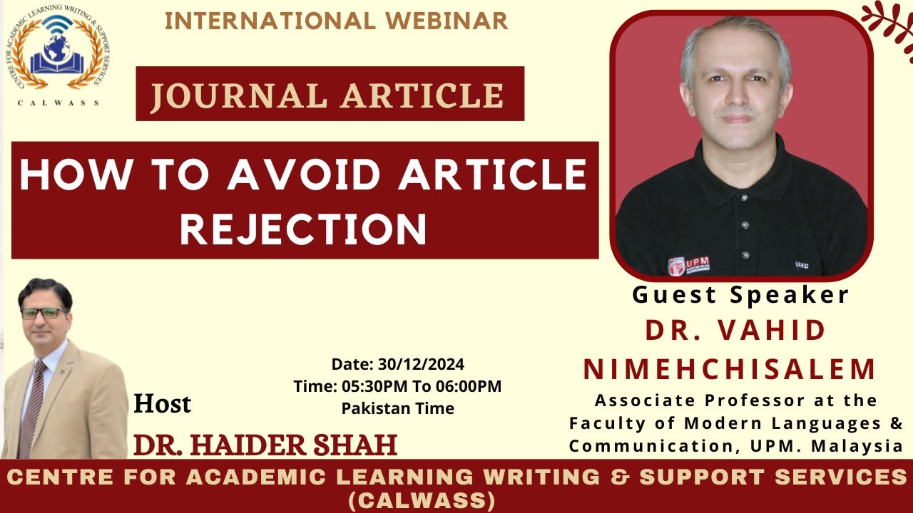 How To Avoid Article Rejection!