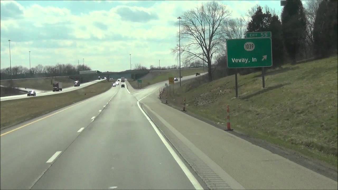 Kentucky - Interstate 71 South - Mile Marker 60-50 (4/1/13)