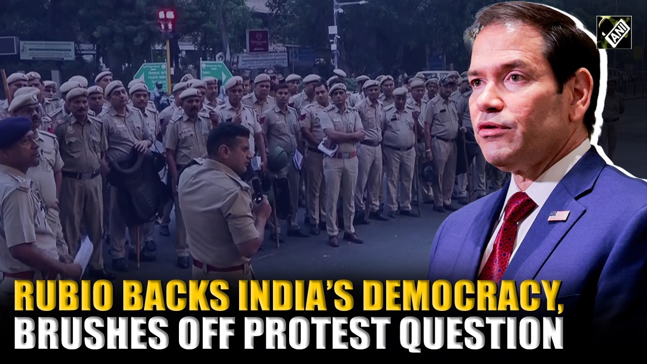 &ldquo;We won&rsquo;t get into domestic politics&hellip;&rdquo; Rubio backs India&rsquo;s democracy, brushes off protest question
