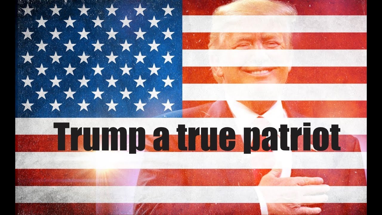President Donald Trump an American patriot tribute
