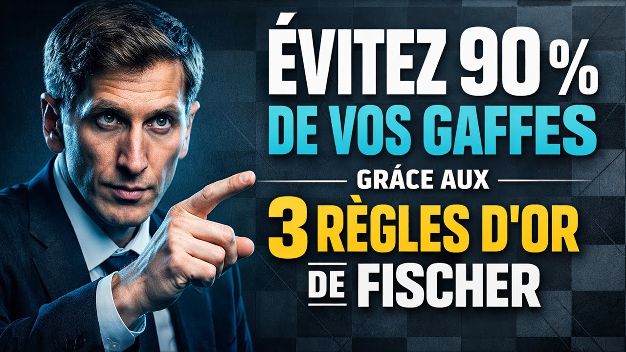 Évitez 90 % de vos gaffes grâce aux 3 règles d'or de Fischer